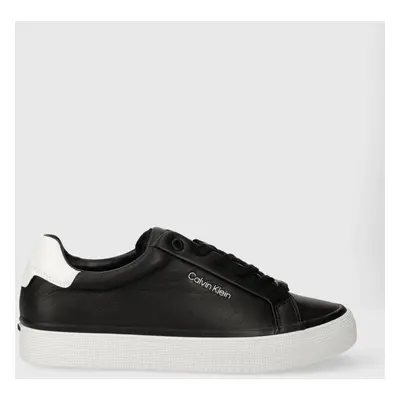 Sneakers boty Calvin Klein VULC LACE UP - DIAMOND FOXING černá barva, HW0HW01865