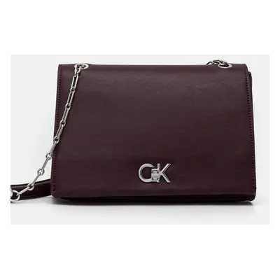 Kabelka Calvin Klein vínová barva, K60K612810