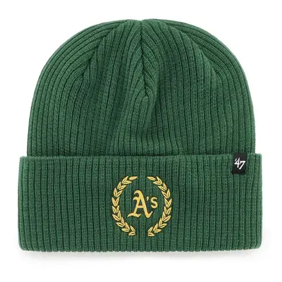 Čepice 47 brand MLB Oakland Athletics zelená barva, B-SKYCK18XXE-DG