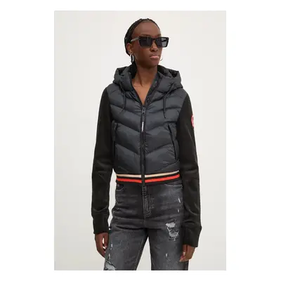 Bunda Superdry dámská, černá barva, přechodná, W5011727A-02A