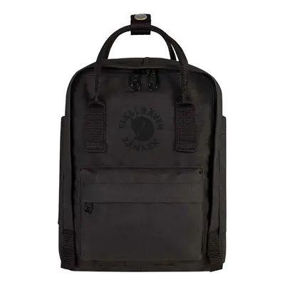 Batoh Fjallraven Re-Kanken Mini černá barva, malý, s aplikací, F23549