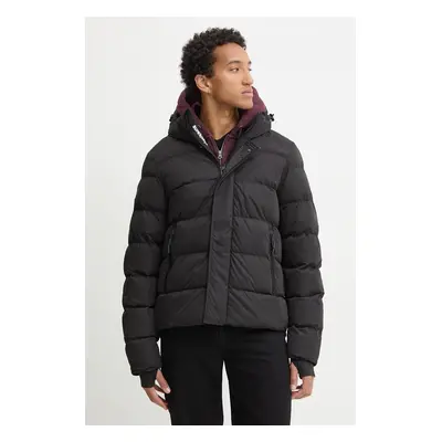 Bunda Superdry pánská, černá barva, zimní, M5011907A-02A