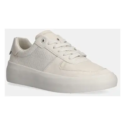 Sneakers boty Calvin Klein VULC LACE UP - MONO béžová barva, HW0HW02293