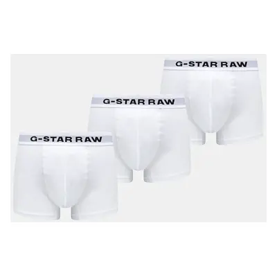 Boxerky G-Star Raw 3-pack pánské, bílá barva, D23771-D516