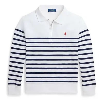 Dětská bavlněná mikina Polo Ralph Lauren bílá barva, vzorovaná, 323942104001