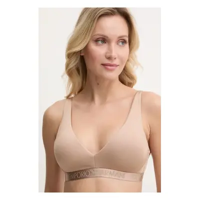 Podprsenka Emporio Armani Underwear béžová barva, 164530 4F235