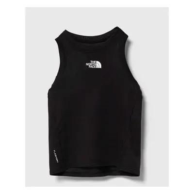 Dětský top The North Face NEVER STOP TANK černá barva