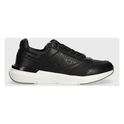 Sneakers boty Calvin Klein RUNNER LACE UP EPI MONO MIX černá barva, HW0HW01912