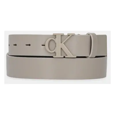 Kožený pásek Calvin Klein Jeans dámský, béžová barva, K60K613125