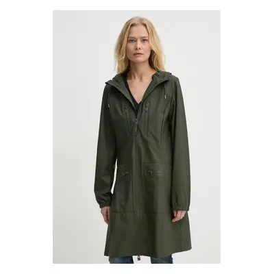 Nepromokavá bunda Rains Cargo Curve Jacket W3 dámská, zelená barva, přechodná, 12050-03