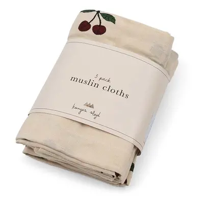 Dětská plenka Konges Sløjd 3 PACK MUSLIN CLOTH GOTS 3-pack KS101370