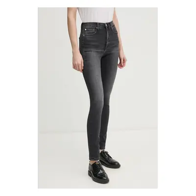 Džíny Calvin Klein Jeans dámské, černá barva, J20J224493