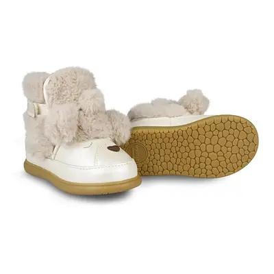 Dětské kožené zimní boty Donsje Dubu Exclusive Shoes Poodle béžová barva, 1500503