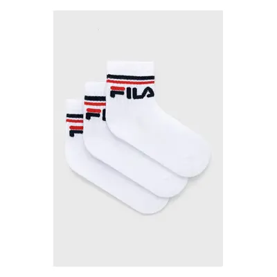 Dětské ponožky Fila (3-pack) bílá barva