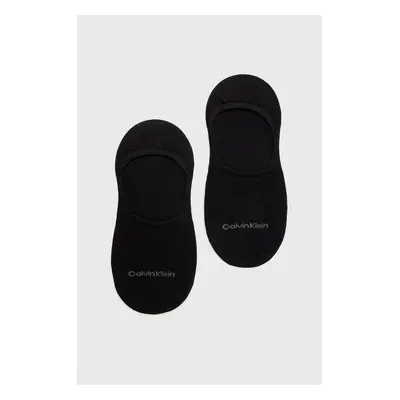 Ponožky Calvin Klein 2-pack dámské, černá barva, 701218771