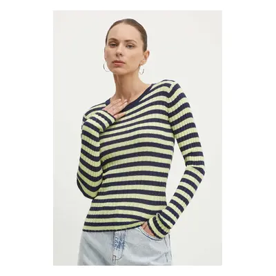 Svetr Résumé ArlieRS Knit Blouse dámský, tmavomodrá barva, lehký, 20361115