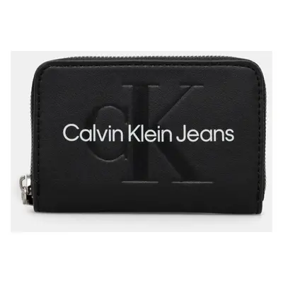 Peněženka Calvin Klein Jeans černá barva, K60K612255