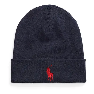 Bavlněná čepice Polo Ralph Lauren tmavomodrá barva, 710886138