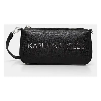 Kožená kabelka Karl Lagerfeld černá barva, 246W3291