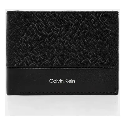 Kožená peněženka Calvin Klein černá barva, K50K512678