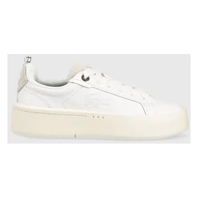 Kožené sneakers boty Lacoste Carnaby bílá barva, 45SFA0040