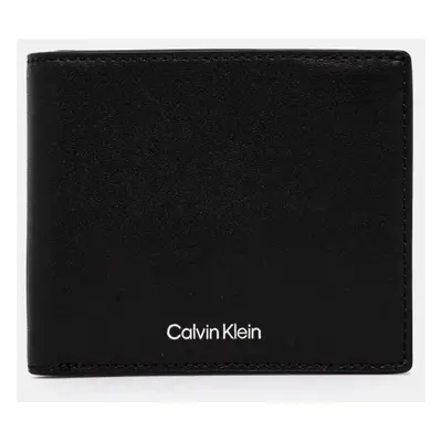 Kožená peněženka Calvin Klein černá barva, K50K512691