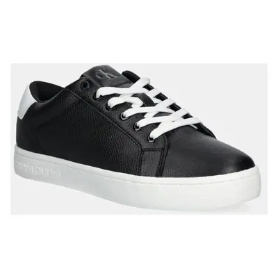 Kožené sneakers boty Calvin Klein Jeans CLASSIC CUPSOLE LOW OHB černá barva, YM0YM01164