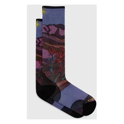 Lyžařské ponožky Smartwool Ski Zero Cushion Floral Field Print OTC