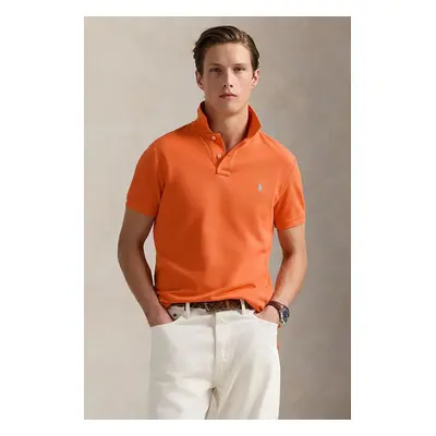 Bavlněné polo tričko Polo Ralph Lauren modrá barva, 710536856