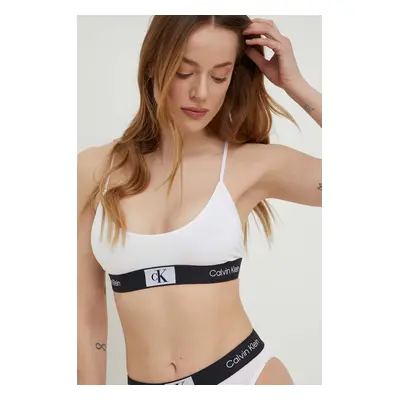 Podprsenka Calvin Klein Underwear bílá barva, melanž, 000QF7216E