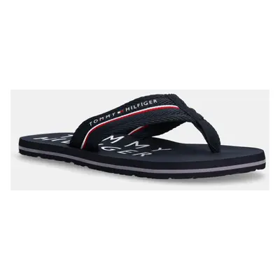 Žabky Tommy Hilfiger TOMMY HILFIGER WEB BEACH SANDAL pánské, tmavomodrá barva, FM0FM05340