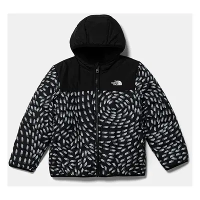 Dětská oboustranná bunda The North Face REVERSIBLE SHASTA F/Z HOODED JACKE černá barva, NF0A88VH