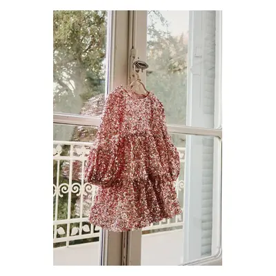 Dívčí šaty Konges Sløjd LILA SEQUINS DRESS růžová barva, mini, KS101558