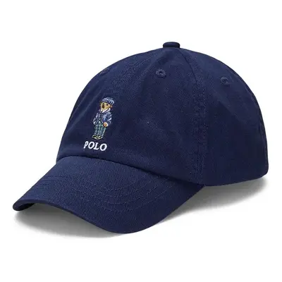 Dětská bavlněná kšiltovka Polo Ralph Lauren tmavomodrá barva, s aplikací, 322952400001