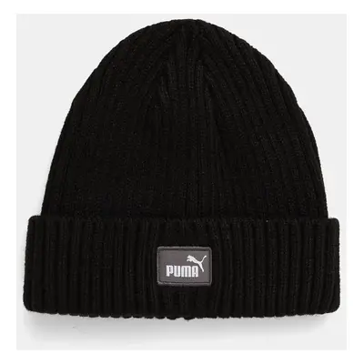 Dětská čepice Puma Classic Cuff Beanie černá barva, z tenké pleteniny, 258940