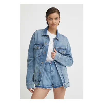 Džínová bunda Pepe Jeans BOYFRIEND JACKET dámská, přechodná, oversize, PL402390RH8