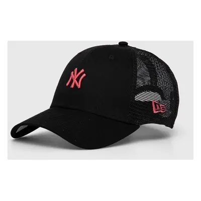 Kšiltovka New Era NEW YORK YANKEES černá barva, s aplikací