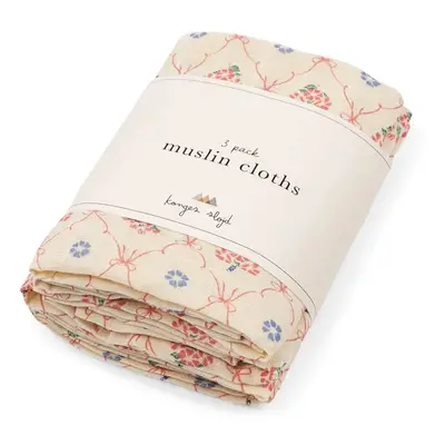 Dětská plenka Konges Sløjd 3 PACK MUSLIN CLOTH GOTS 3-pack KS101875