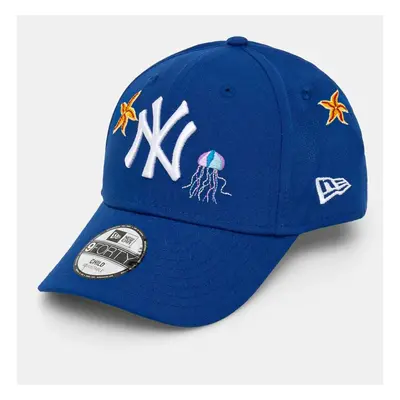 Dětská baseballová čepice New Era NEW YORK YANKEES modrá barva, s aplikací, 60565293