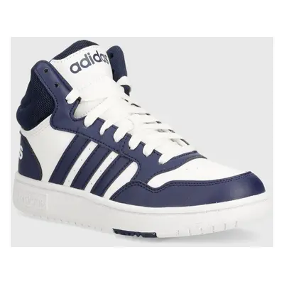 Dětské sneakers boty adidas Originals HOOPS 3.0 MID K tmavomodrá barva