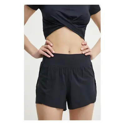 Tréninkové šortky Under Armour Flex černá barva, hladké, high waist