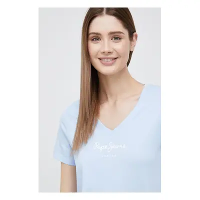 Bavlněné tričko Pepe Jeans Wendy V Neck