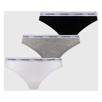 Tanga Calvin Klein Underwear 3-pack více barev, 000QD5209E