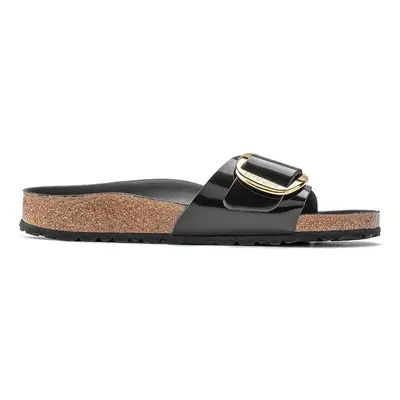 Kožené pantofle Birkenstock Madrid dámské, černá barva, 1022541