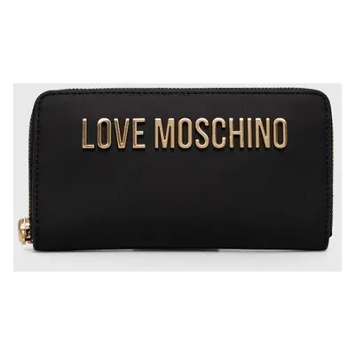 Peněženka Love Moschino černá barva, JC5611PP1LKD0000