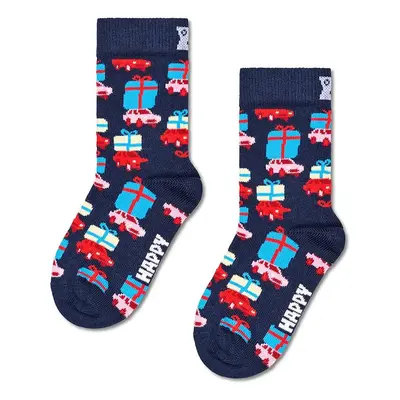 Dětské ponožky Happy Socks Kids Holiday Shopping Sock tmavomodrá barva, P001693