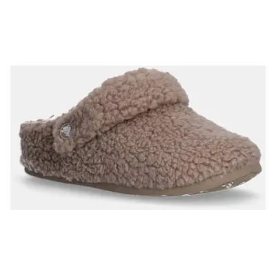 Dětské papuče Crocs CLASSIC COZZZY SLIPPER zelená barva, 210856