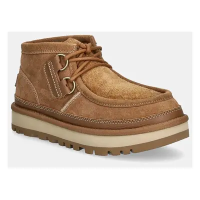 Semišové boty UGG Hayden Moc pánské, hnědá barva, 1158276-CHE