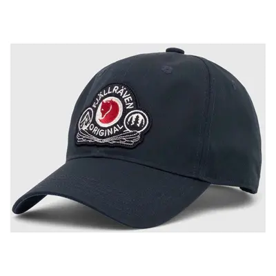 Kšiltovka Fjallraven Classic Badge Cap tmavomodrá barva, s aplikací, F86979.555-555