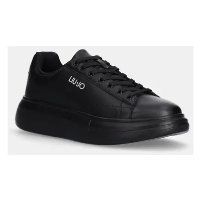 Kožené sneakers boty Liu Jo BIG 01 černá barva, 7G4011PX474S1040